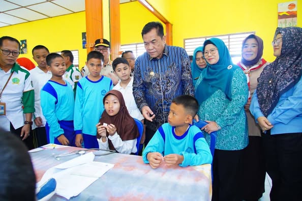 Bupati Muba Tinjau Pemeriksaan Kesehatan Gratis di Sekolah