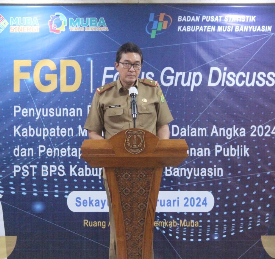 Pemkab - BPS Muba Sinergi Gelar FGD Publikasi Kabupaten Muba Dalam Angka 2024