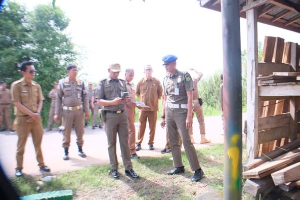 Pemkab Muba Lakukan Cek Fisik dan Pemasangan Plang Aset Tanah Milik Daerah