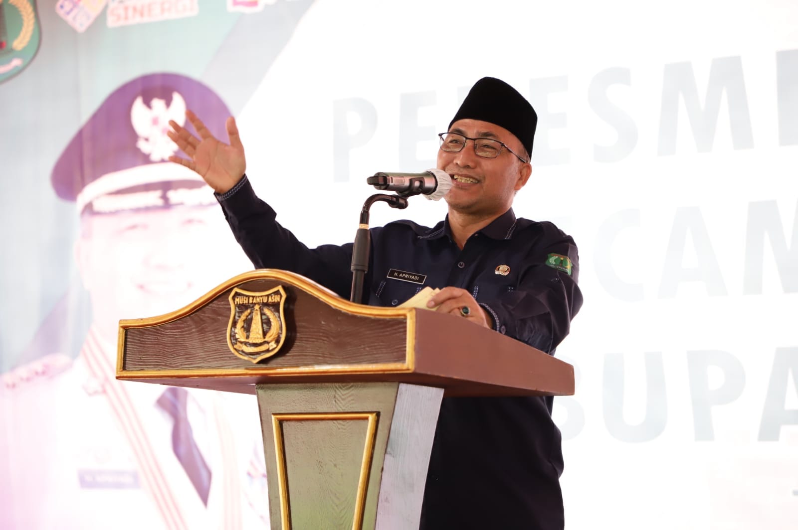 Pj Bupati Muba Resmikan Desa Defenitif Toman Baru 