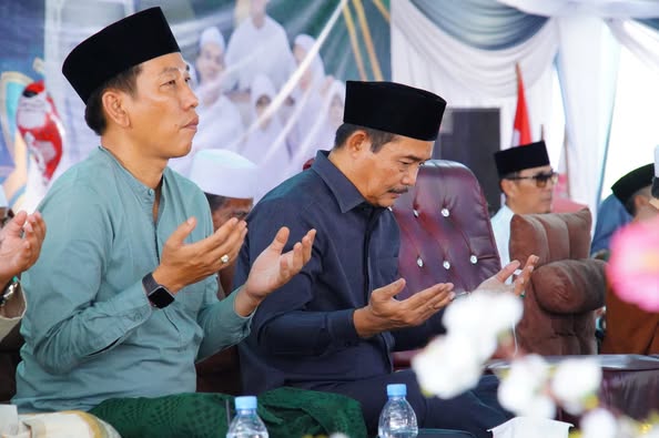 Wabup Muba Hadiri Haul dan Tasyakuran Keluarga Sugeng Budiarto di Tungkal Jaya