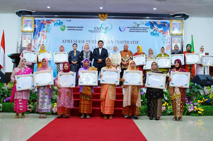 Wujudkan GSMP, Kartini Asal Muba Raih Penghargaan dari Gubernur Sumsel